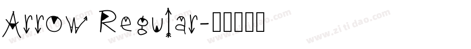 Arrow Regular字体转换
